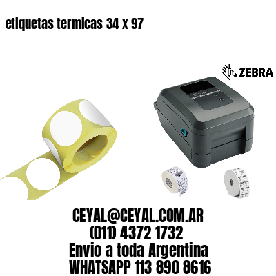 etiquetas termicas 34 x 97