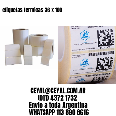 etiquetas termicas 36 x 100