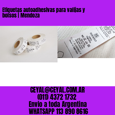 Etiquetas autoadhesivas para valijas y bolsos | Mendoza