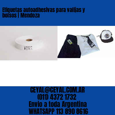 Etiquetas autoadhesivas para valijas y bolsos | Mendoza