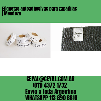 Etiquetas autoadhesivas para zapatillas | Mendoza