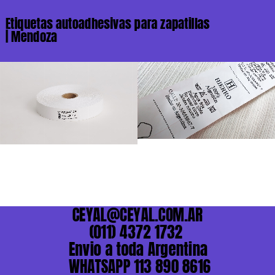 Etiquetas autoadhesivas para zapatillas | Mendoza