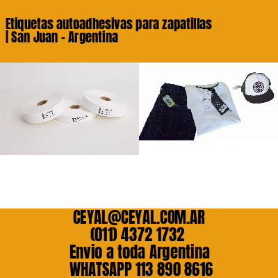 Etiquetas autoadhesivas para zapatillas | San Juan – Argentina