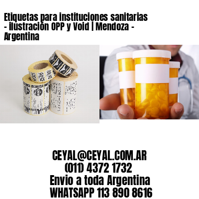Etiquetas para instituciones sanitarias – ilustración OPP y Void | Mendoza – Argentina