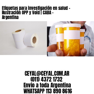 Etiquetas para investigación en salud – ilustración OPP y Void | CABA – Argentina