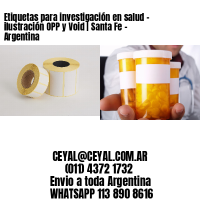 Etiquetas para investigación en salud – ilustración OPP y Void | Santa Fe – Argentina