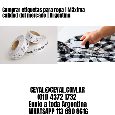 Comprar etiquetas para ropa | Máxima calidad del mercado | Argentina