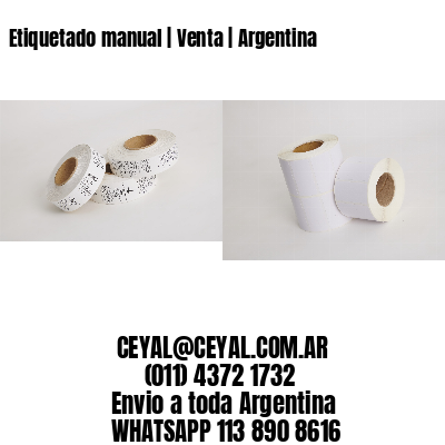 Etiquetado manual | Venta | Argentina