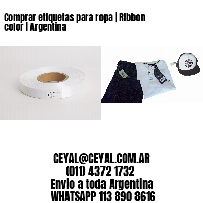 Comprar etiquetas para ropa | Ribbon color | Argentina