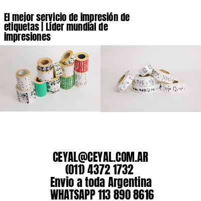 El mejor servicio de impresión de etiquetas | Líder mundial de impresiones