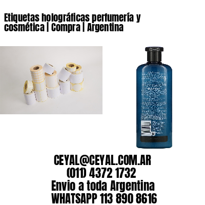 Etiquetas holográficas perfumería y cosmética | Compra | Argentina