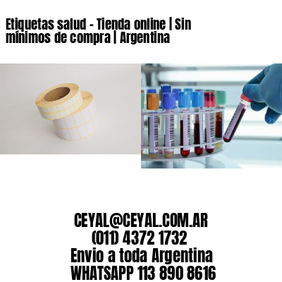 Etiquetas salud – Tienda online | Sin mínimos de compra | Argentina