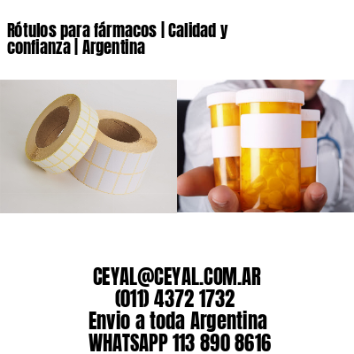 Rótulos para fármacos | Calidad y confianza | Argentina