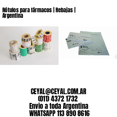 Rótulos para fármacos | Rebajas | Argentina