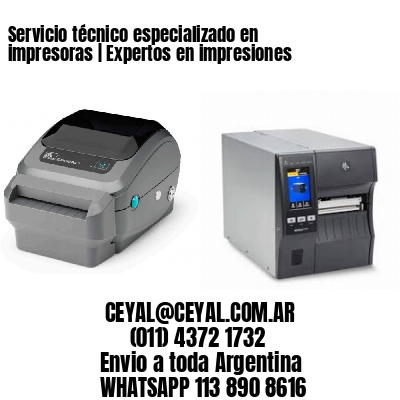 Servicio técnico especializado en impresoras | Expertos en impresiones