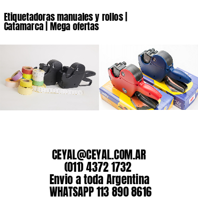 Etiquetadoras manuales y rollos | Catamarca | Mega ofertas