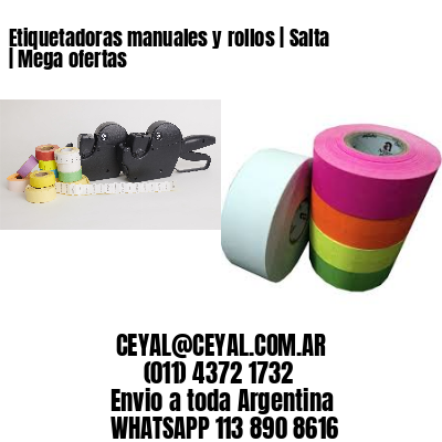 Etiquetadoras manuales y rollos | Salta | Mega ofertas