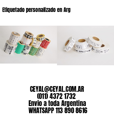 Etiquetado personalizado en Arg