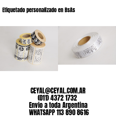 Etiquetado personalizado en BsAs