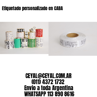 Etiquetado personalizado en CABA