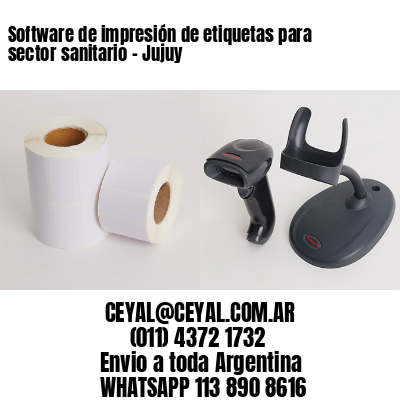 Software de impresión de etiquetas para sector sanitario – Jujuy