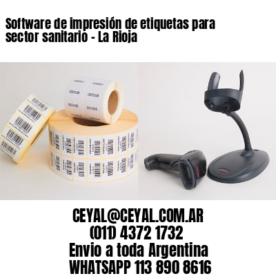 Software de impresión de etiquetas para sector sanitario – La Rioja