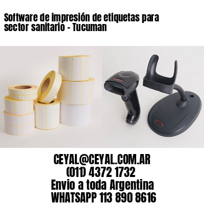 Software de impresión de etiquetas para sector sanitario – Tucuman