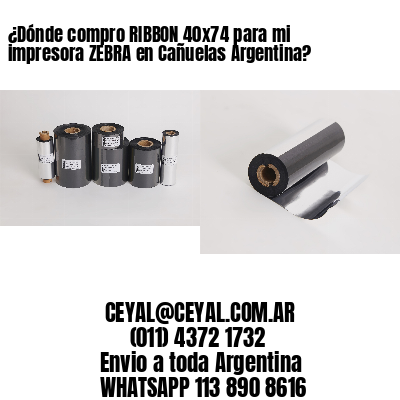 ¿Dónde compro RIBBON 40×74 para mi impresora ZEBRA en Cañuelas Argentina?