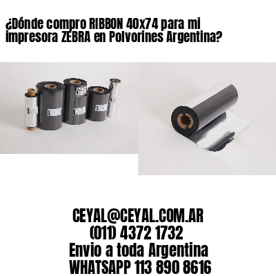 ¿Dónde compro RIBBON 40×74 para mi impresora ZEBRA en Polvorines Argentina?