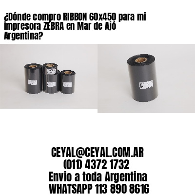 ¿Dónde compro RIBBON 60×450 para mi impresora ZEBRA en Mar de Ajó Argentina?