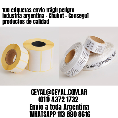 100 etiquetas envío frágil peligro industria argentina – Chubut – Conseguí productos de calidad