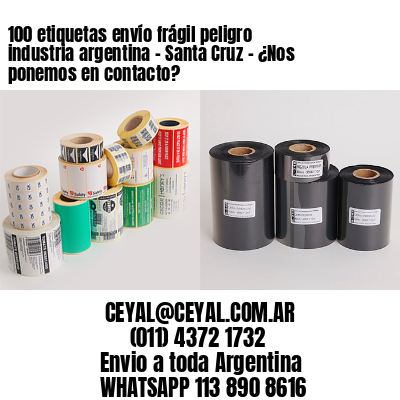 100 etiquetas envío frágil peligro industria argentina – Santa Cruz – ¿Nos ponemos en contacto?