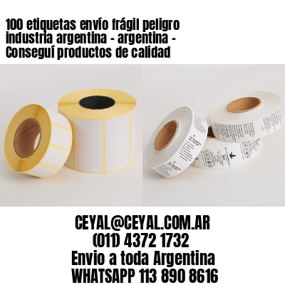 100 etiquetas envío frágil peligro industria argentina – argentina – Conseguí productos de calidad