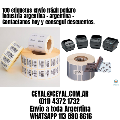 100 etiquetas envío frágil peligro industria argentina – argentina – Contactanos hoy y conseguí descuentos.