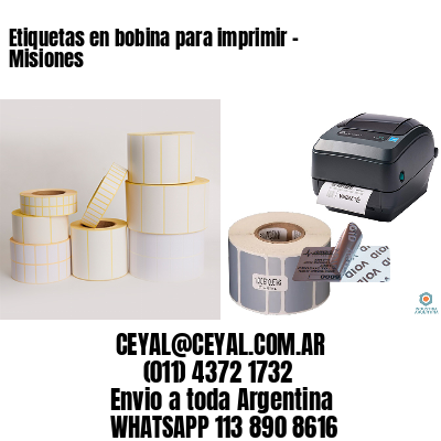 Etiquetas en bobina para imprimir – Misiones