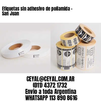 Etiquetas sin adhesivo de poliamida – San Juan