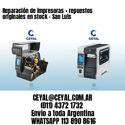 Reparación de impresoras + repuestos originales en stock – San Luis