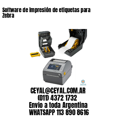 Software de impresión de etiquetas para Zebra