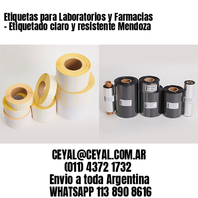Etiquetas para Laboratorios y Farmacias – Etiquetado claro y resistente Mendoza