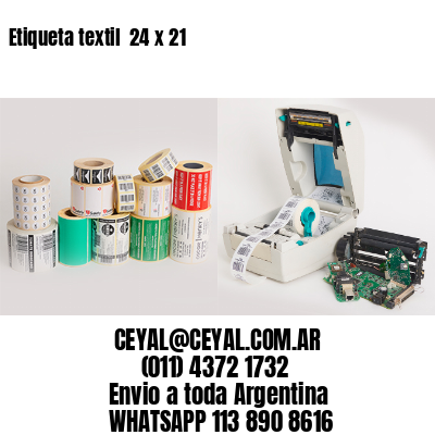 Etiqueta textil  24 x 21