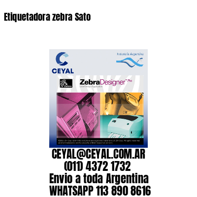 Etiquetadora zebra Sato