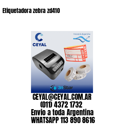 Etiquetadora zebra zd410