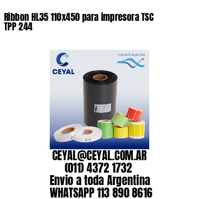 Ribbon HL35 110×450 para impresora TSC TPP 244