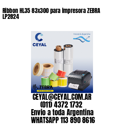 Ribbon HL35 83×300 para impresora ZEBRA LP2824