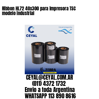 Ribbon HL72 40×300 para impresora TSC modelo industrial