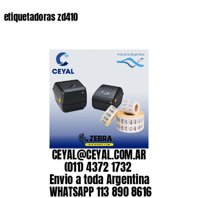 etiquetadoras zd410