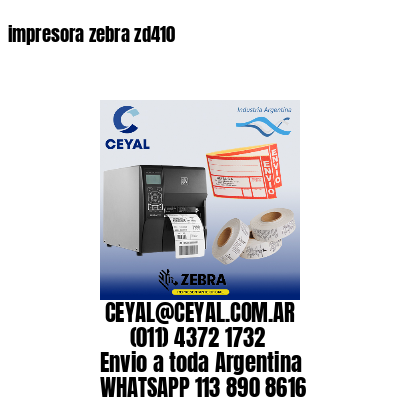 impresora zebra zd410