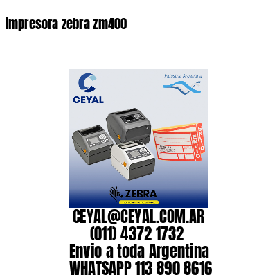 impresora zebra zm400