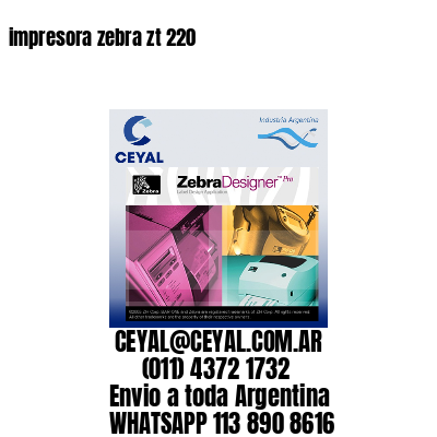 impresora zebra zt 220