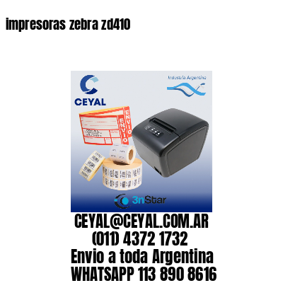 impresoras zebra zd410